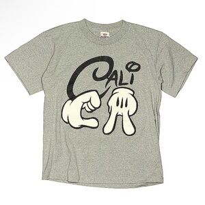 Intex activewear kids Med short sleeve “CA” Mickey hands T shirt sign language